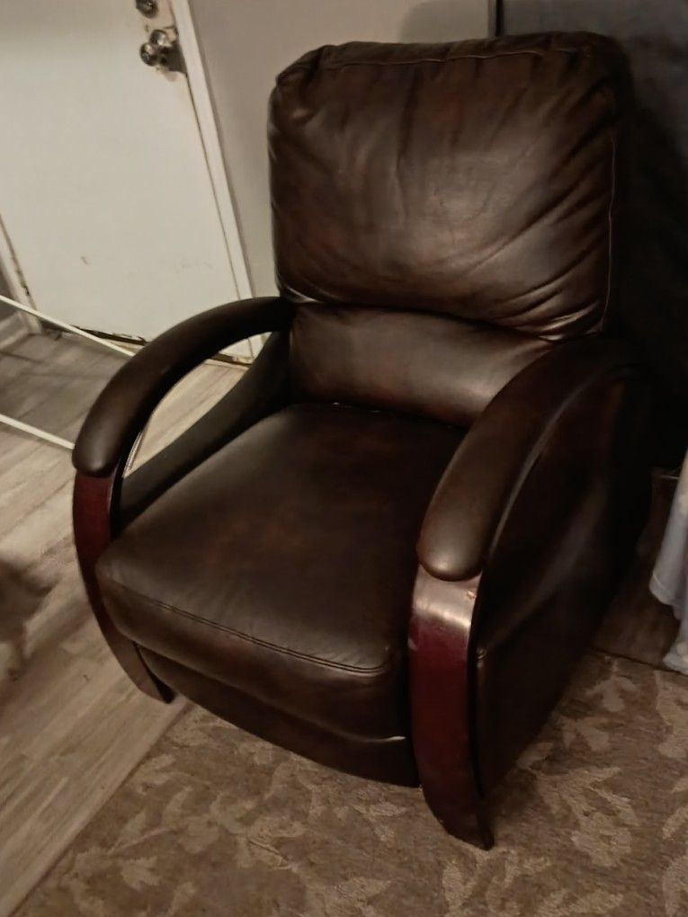 Faux Leather Recliner