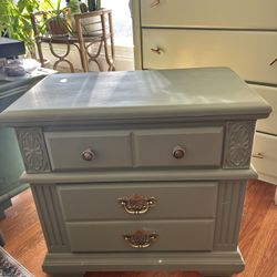 Antique Repainted Bedside Table