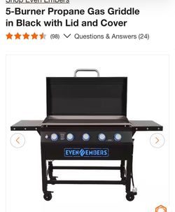 Plancha de gas 5 burned gas grill