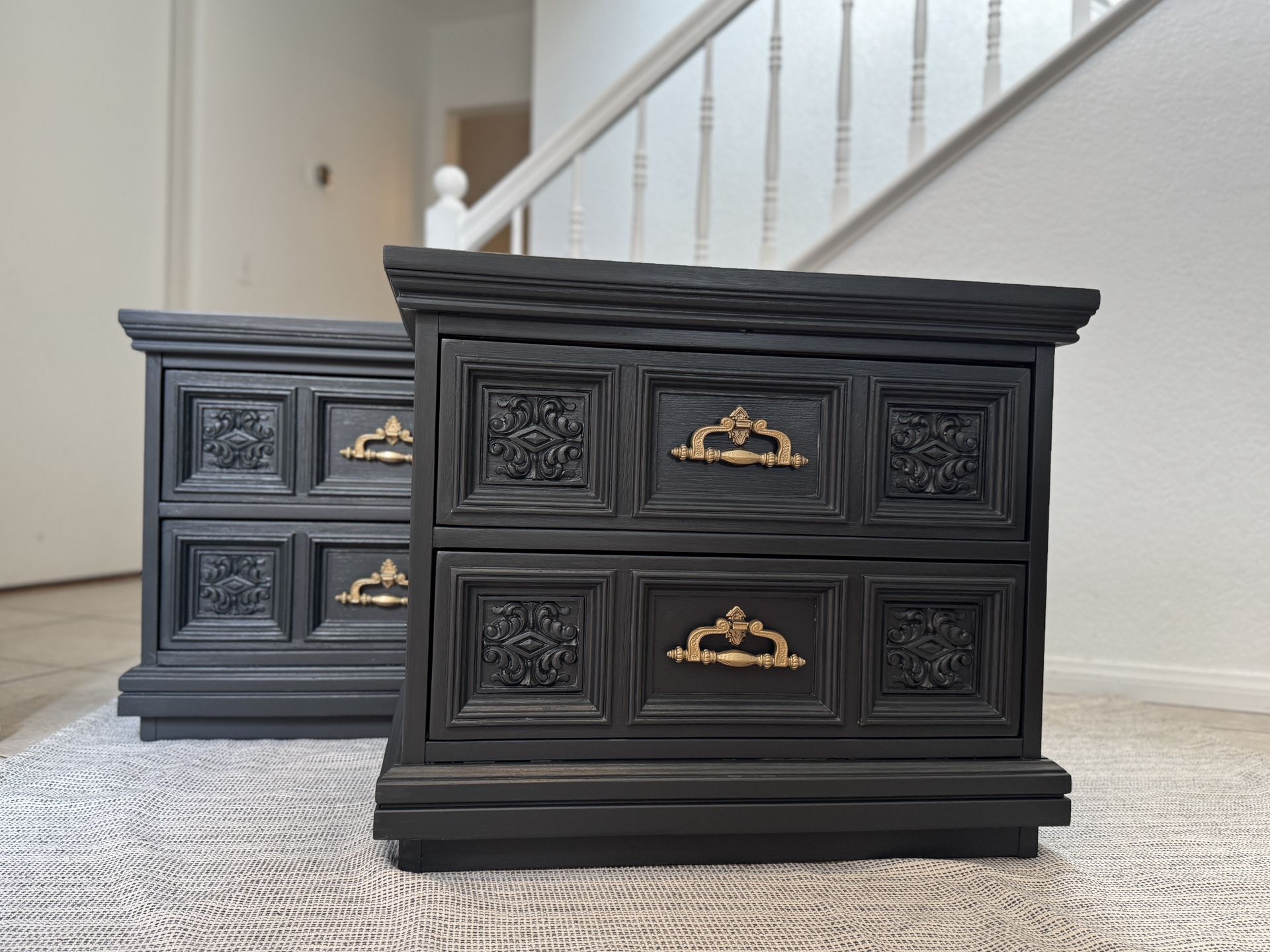 Set Of Vintage Nightstands Or End Tables