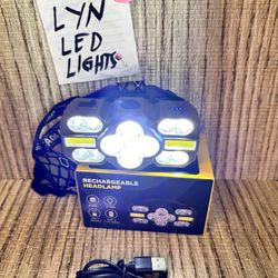 Headlamp Rechargeable With Red Lights 