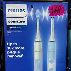 Philips Sonicare Optimal Clean Rechargeable Toothbrush Set