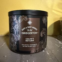 New BRIDGERTON Limited Edition COLIN’S RETURN Bath & Body Works 3 Wick Candle