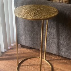 Gold Side Table 