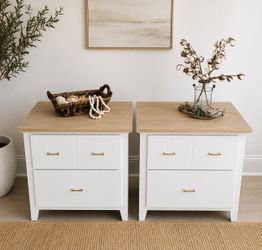 Gorgeous One of a Kind BOHO Pair of Nightstands Coastal CHIC