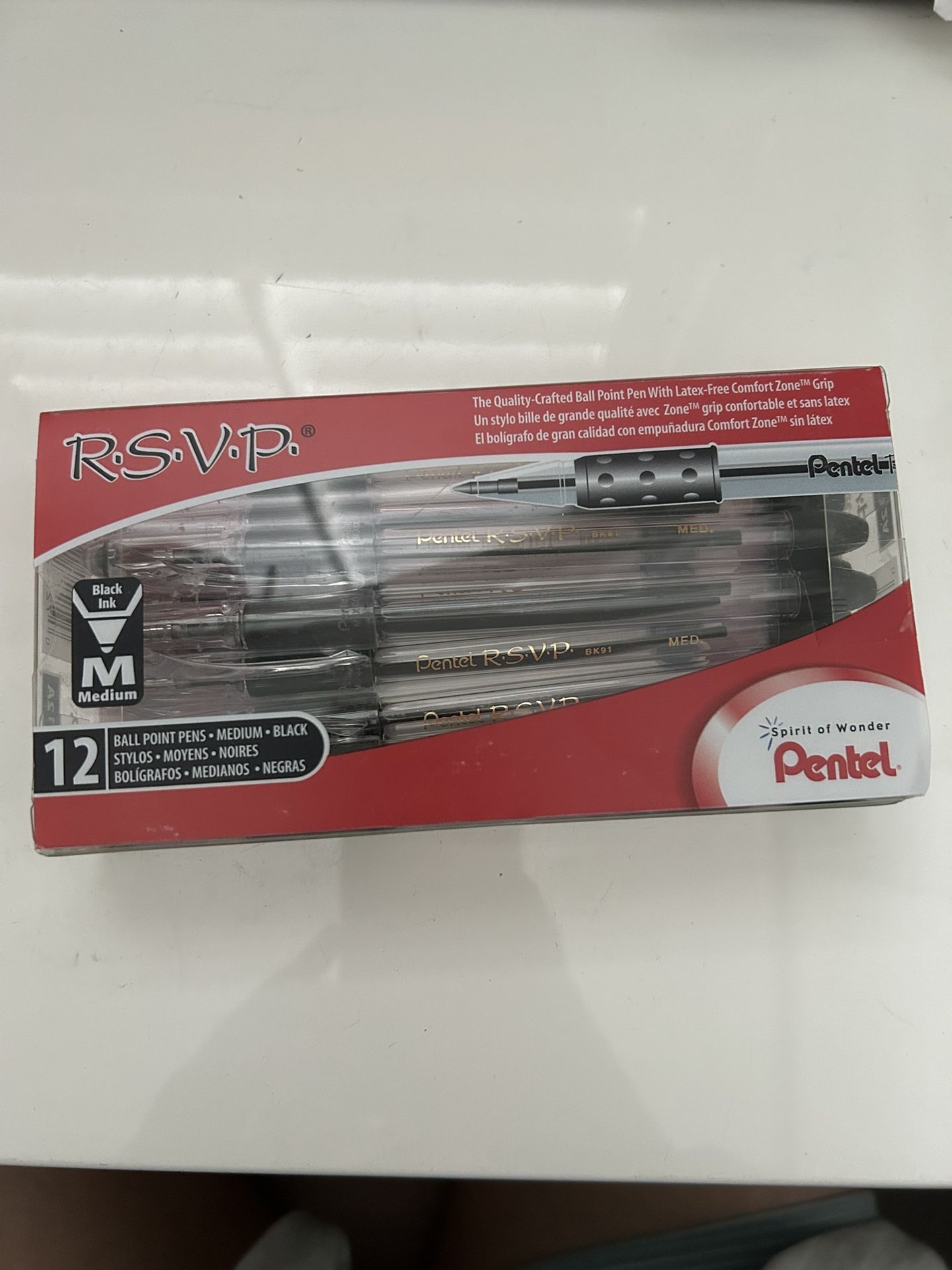 Pentel RSVP Black Ballpoint Pens | School & Office