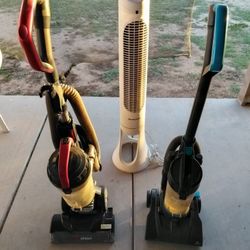 Two vacuum cleaners and a fan, all for $20