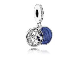 Pandora Moon & Blue Sky Dangle Charm