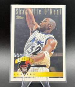Shaquille O'Neal Scoring Leaders Topps Basketball Card