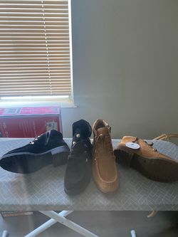 Black and tan boots