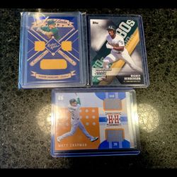 Ramon Laureano Matt Chapman Rickey Henderson Oakland A’s Baseball Cards
