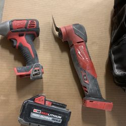 Milwaukee Tools And 6ah Battery