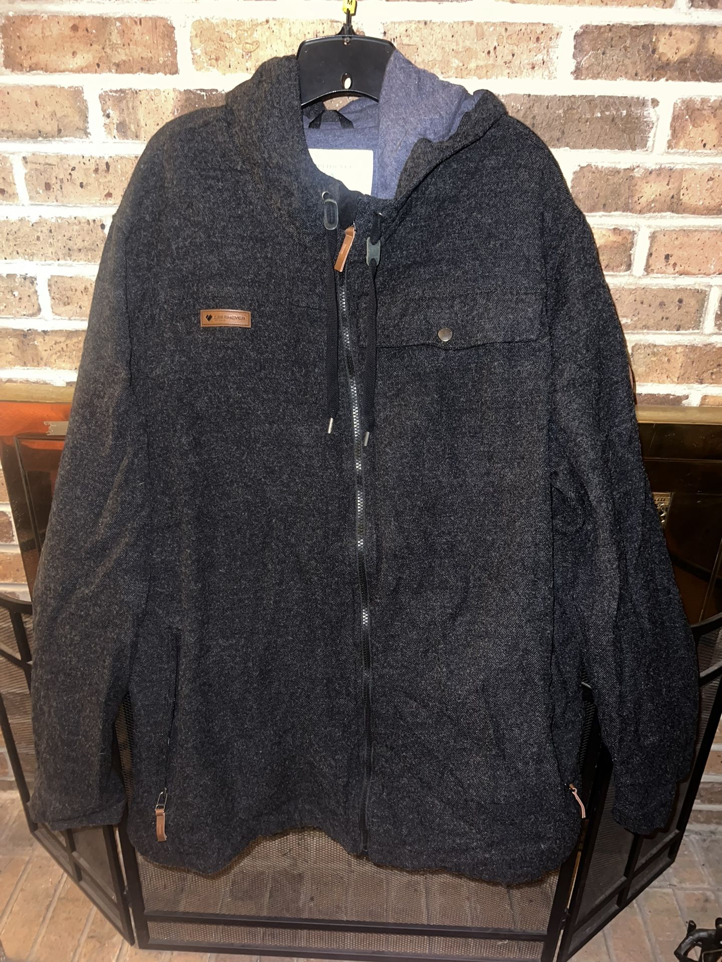 Men’s XXL Obermeyer The Heritage Collection gray wool coat jacket
