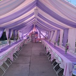 Tent &Draping Pink & Lavender 