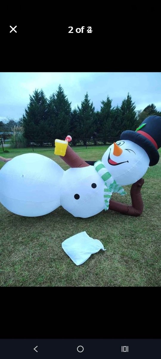Snowman Blowup new 9.8 Feet Long