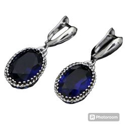 925 Sterling Silver So Far Oval Earrings For Women [EAR234]