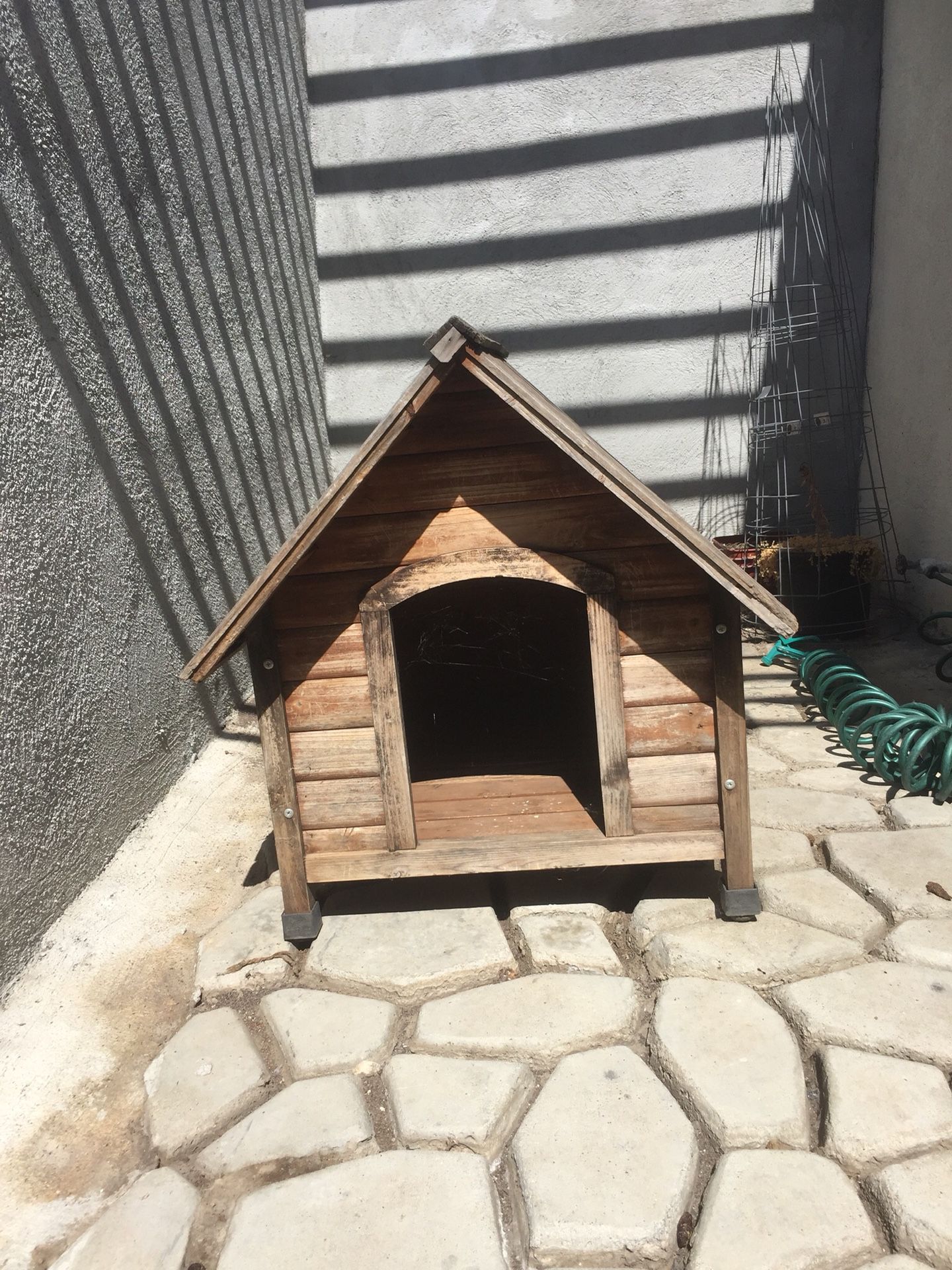 Small wooden dog house