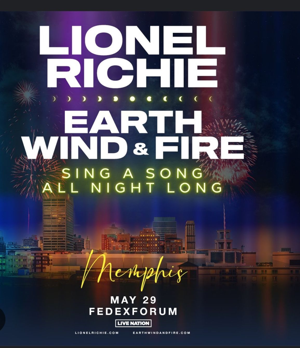 Earth Wind And Fire / Lionel Richie ( 2 Tickets)