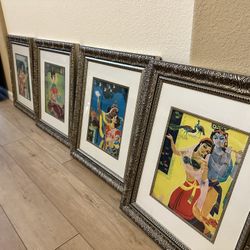 5 Piece Romantic Indian Art