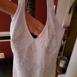 Beachy Wedding Dress, Sz. Lg