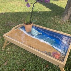 Stunning Ocean Resin Bed Tray Perfect Gift For Your Min 