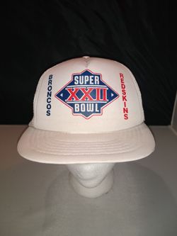 Vintage 1988 White NFL Superbowl Trucker Snapback Hat