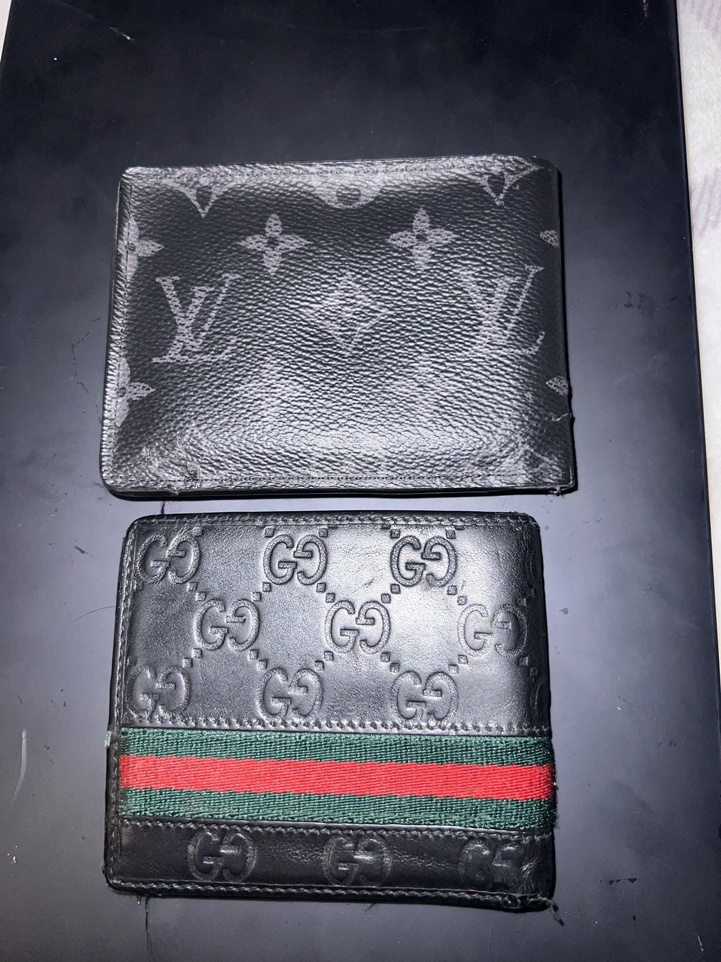Louis Vuitton And Gucci Wallet
