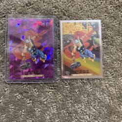 Marvel Masterpieces 92 Platinum Thor Purple Crystals 