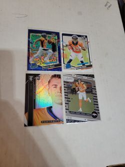 Bo Nix And Marvin Mims RC Rookie Refractor LOT Denver Broncos 