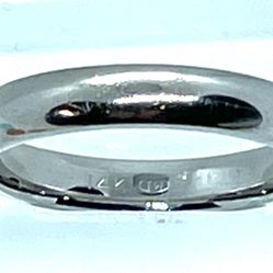 14kt White Gold Band