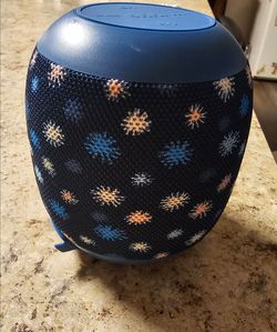 Portable Bluetooth Speaker Navy Floral Print
