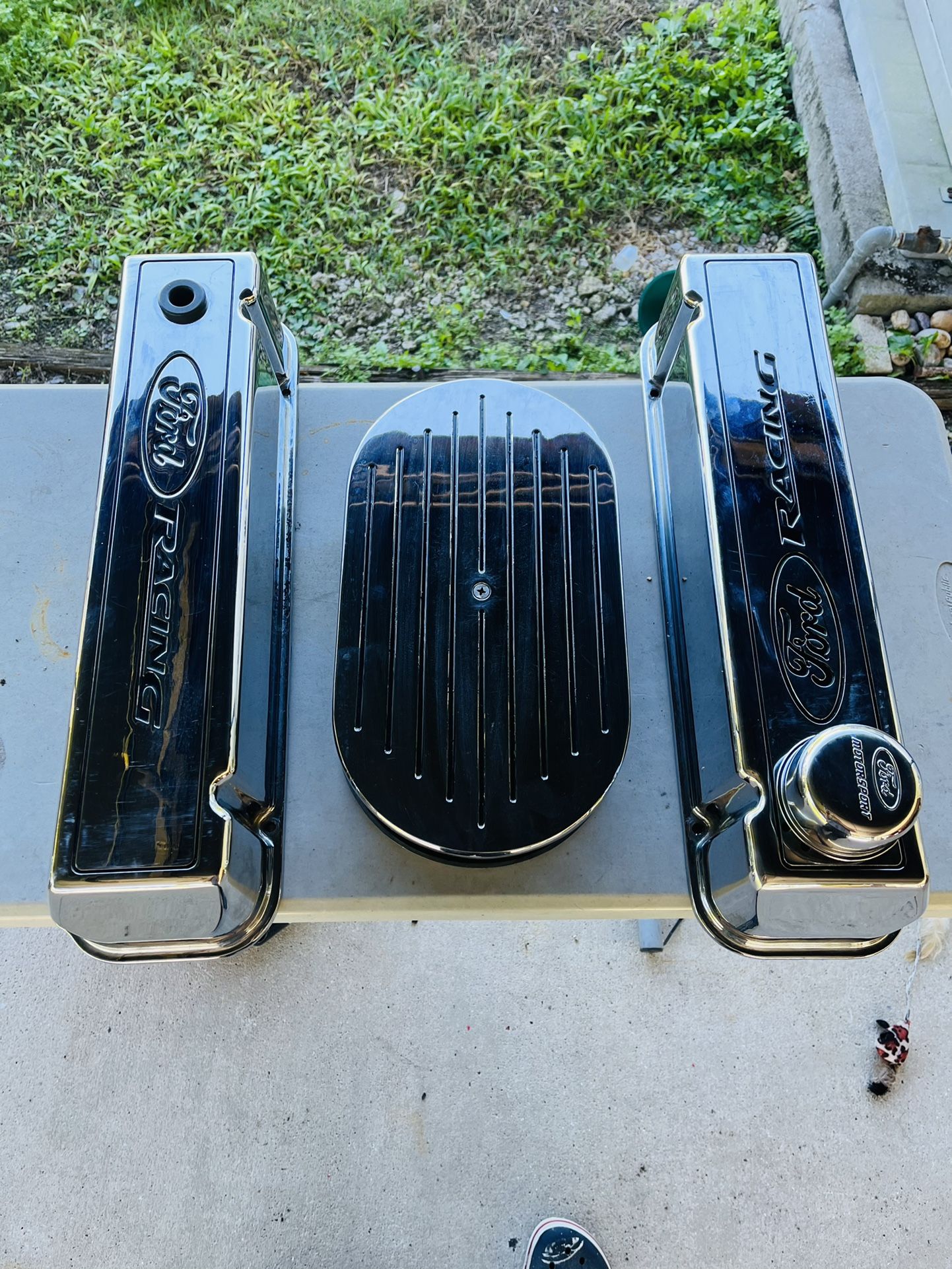 BB Ford 429-460 Engine Dress-Up Kit – Black Valve Covers & Washable Air Cleaner – BBF