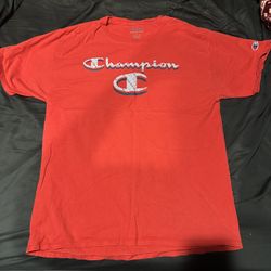 Man Red Champion Shirt