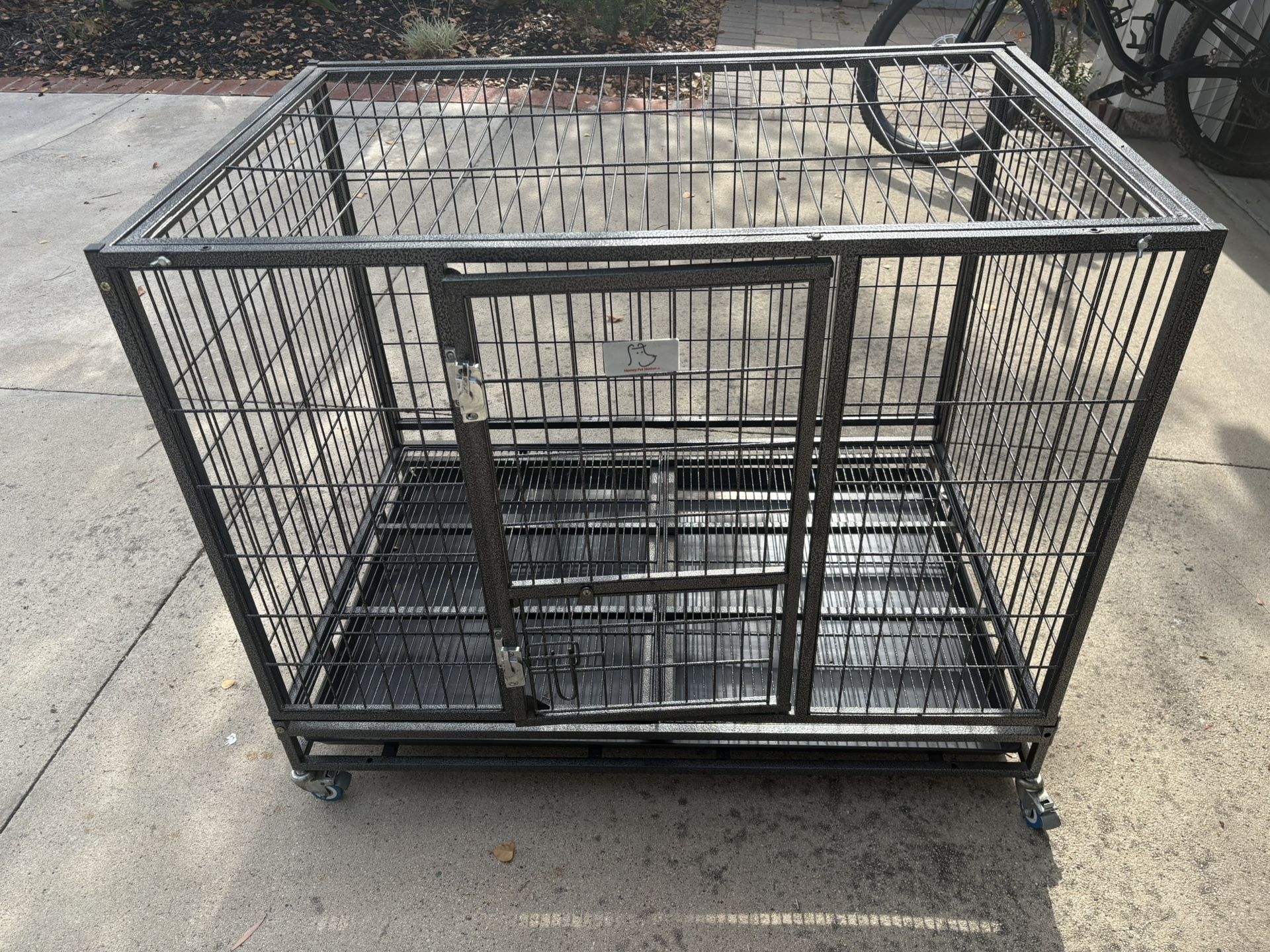 XL metal Dog Cage With Mammoth Bed And Cover