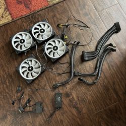 PC Parts Fans 120mm RGB READ DESCRIPTION!!👀 NOT SELLING SEPARATELY PUCK UP ONLY NO TRADE 👉FIRM ON PRICE👈 💲50 FOR All