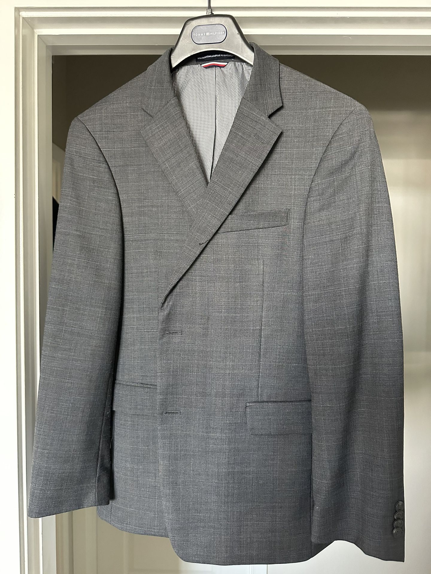 Tommy Hilfiger Gray Suit Coat - $100