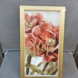 Glass framed picture 