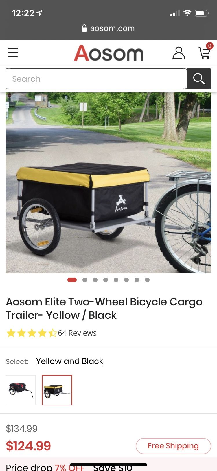 Cargo bike trailer new in box $90