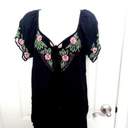 Black Blouse Top