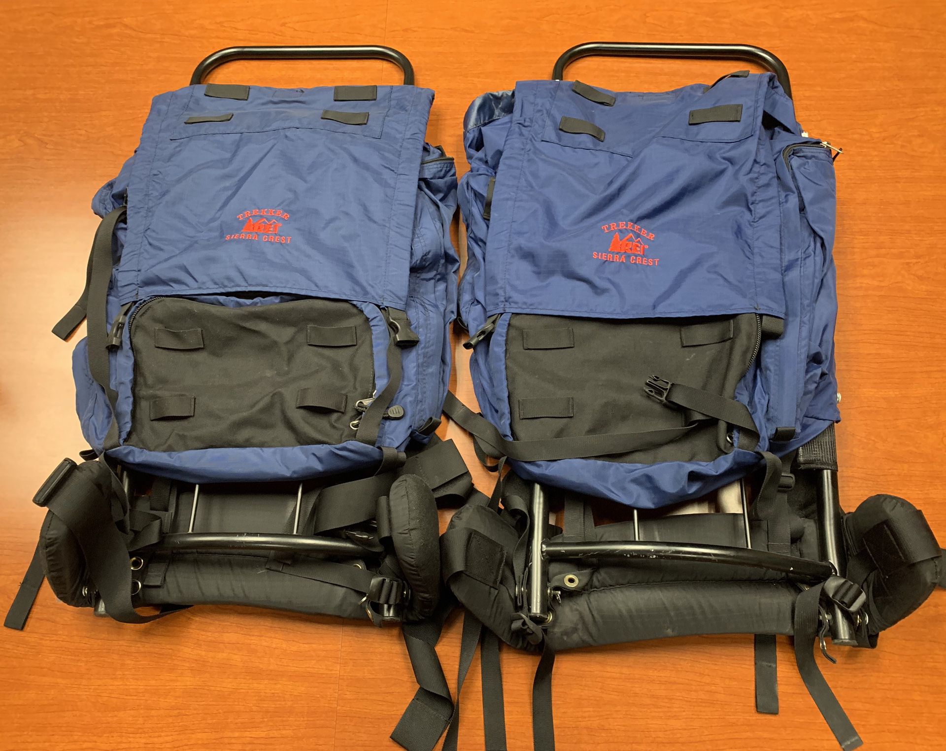 2 REI Trekker Sierra Crest External Frame Hiking Or Camping Backpacks $55 OBO