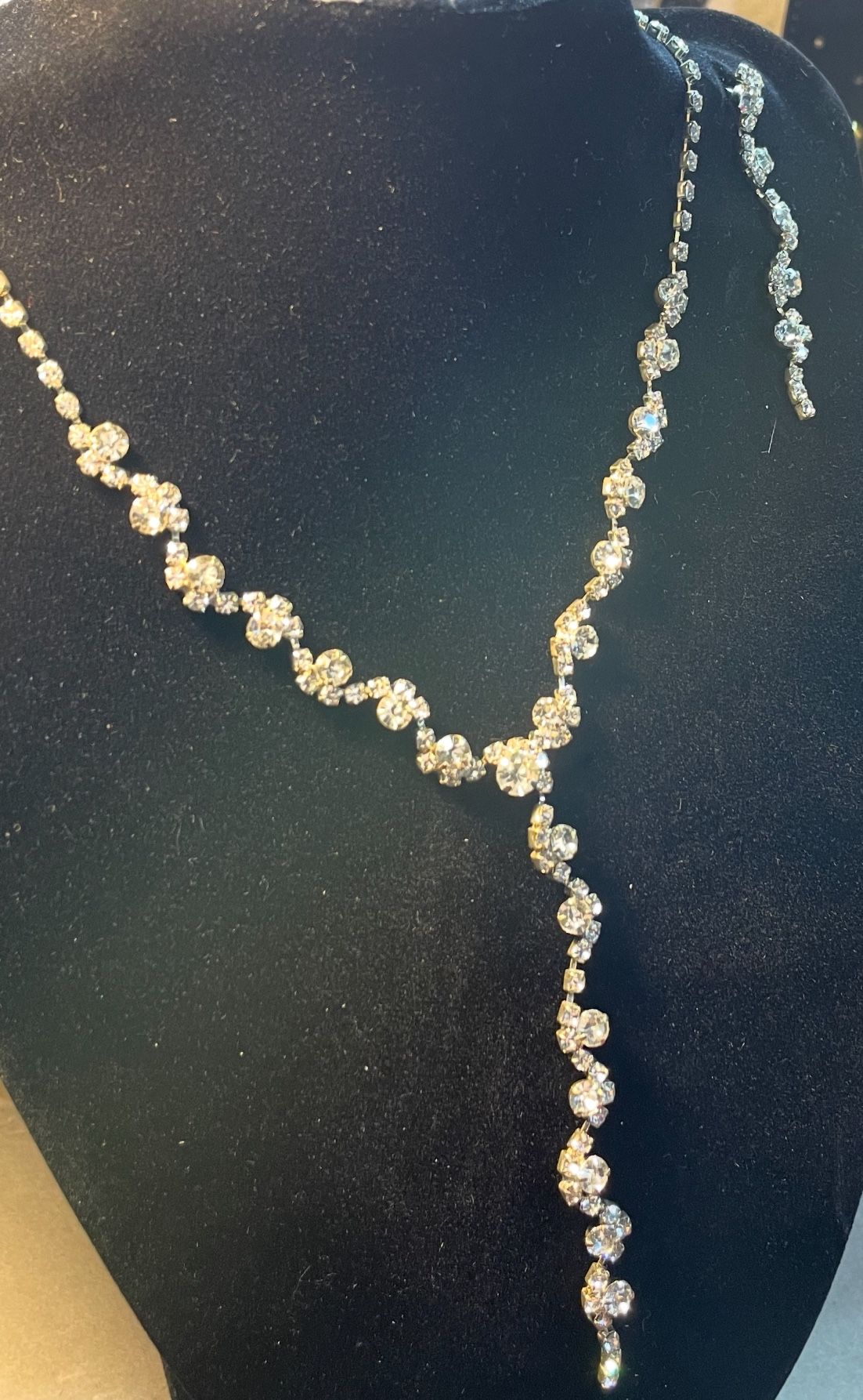 Wedding Bride Jewelry Rhinestone K Necklace 