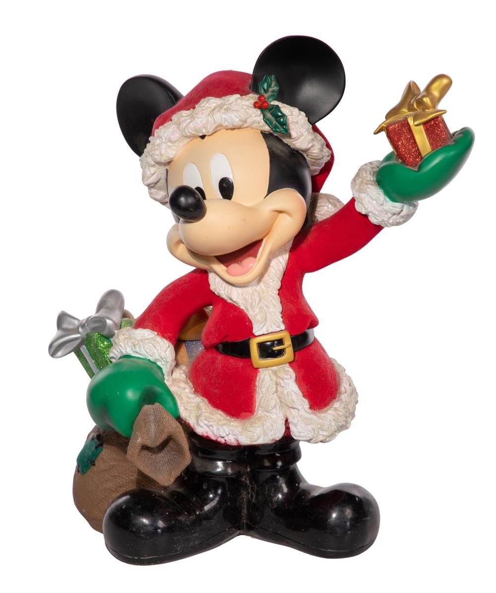 Costa Alavezos (American, 20th Century) 'Santa Mickey' Statuette