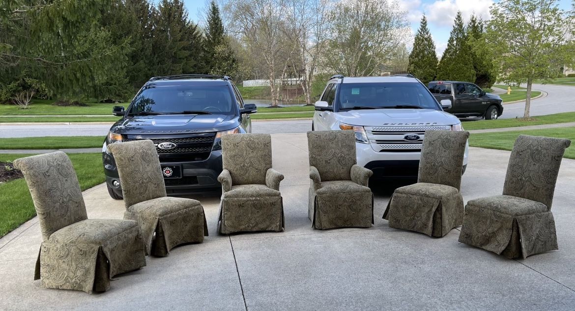 Skirted Dinning Room Chairs
