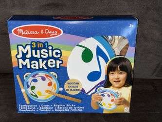 New Melissa & Doug 3 In 1 Music Maker