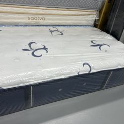 TWIN SIZE STEARNS & FOSTER MATTRESS & BOX SPRING BED SET
