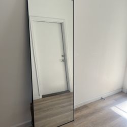 Black  Standing Mirror