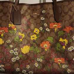 Floral Coach Purse Set