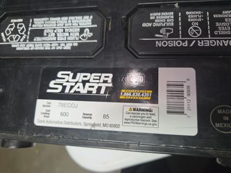 Super start economy Battery...part number-78ECOJ  cold cranking amps 600
