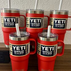 YETI 25oz Tumbler (red) Brand New 