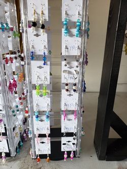 Earrings, bracelets, necklaces